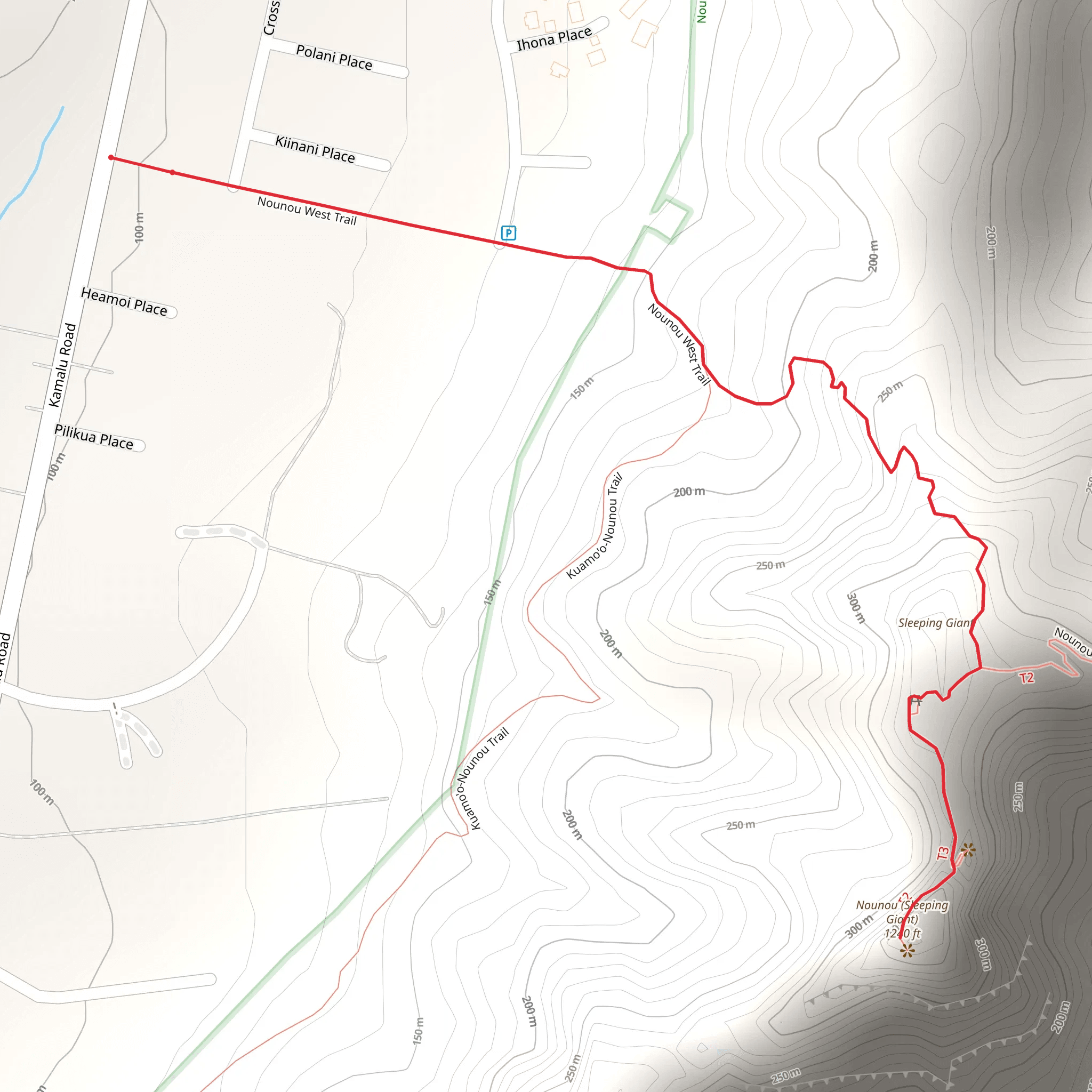 Sleeping Giant Trail - West mobile static map