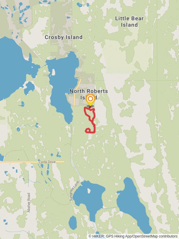 Isle of Pine Blue and Orange Loop Trail mobile static map