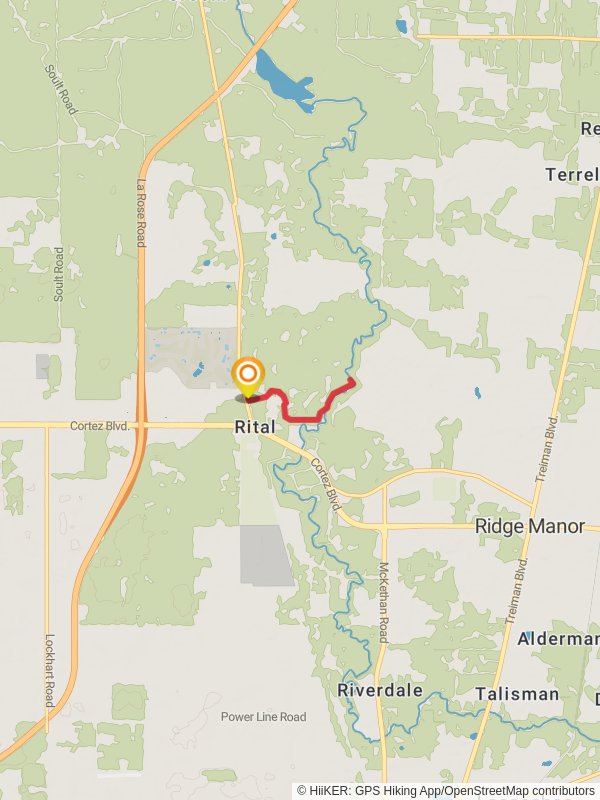 Withlacoochee River Trail - Rital mobile static map