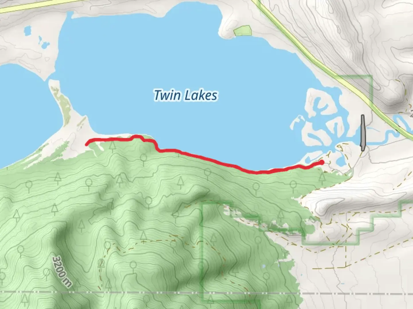 An image depicting the trail Interlaken and Colorado Trail and its surrounding area.