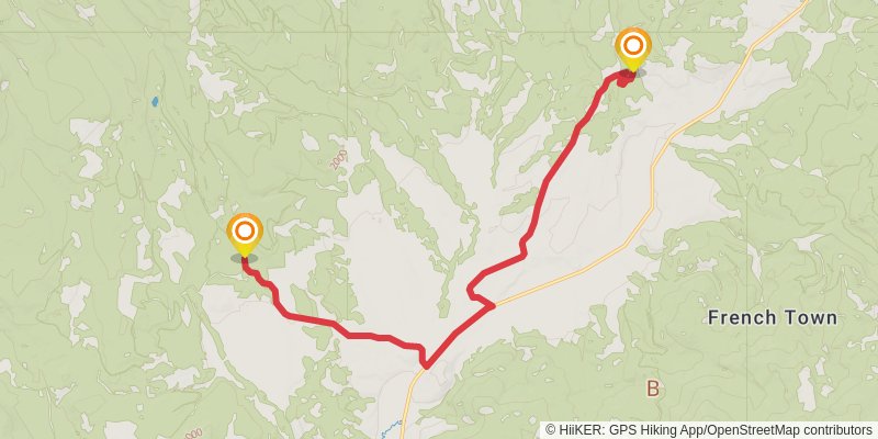 Continental Divide Trail - Montana And Idaho stage 40 Map