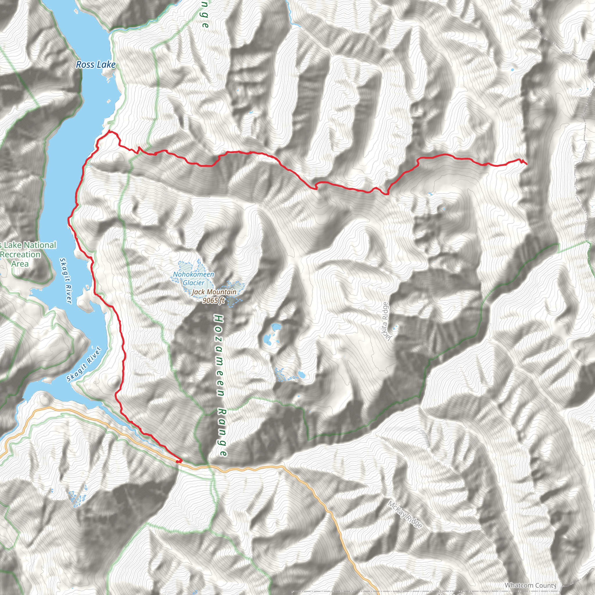 Devils Ridge Trail mobile static map