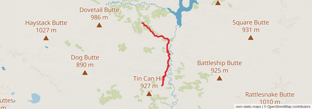 American Perimeter Trail - Rocky Mountains Primary stage 27 Map