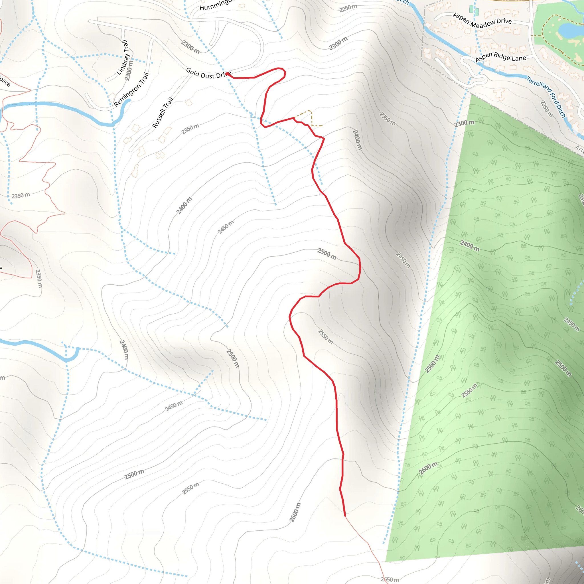 Gold Dust Drive - South mobile static map