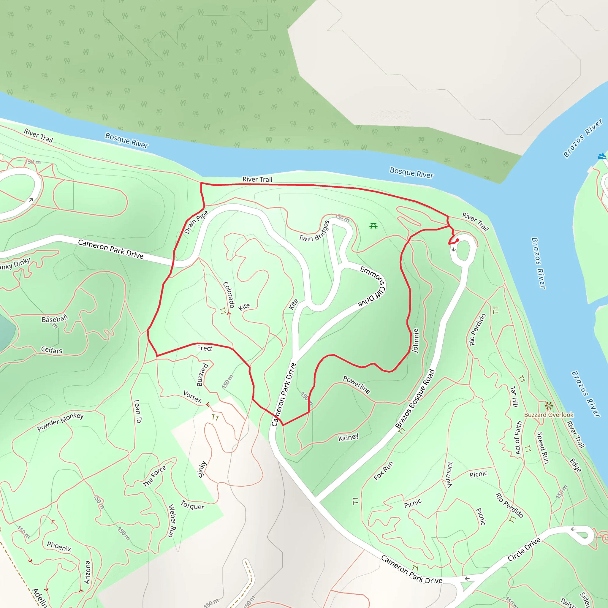 Drain Pipe and Johnnie Loop mobile static map