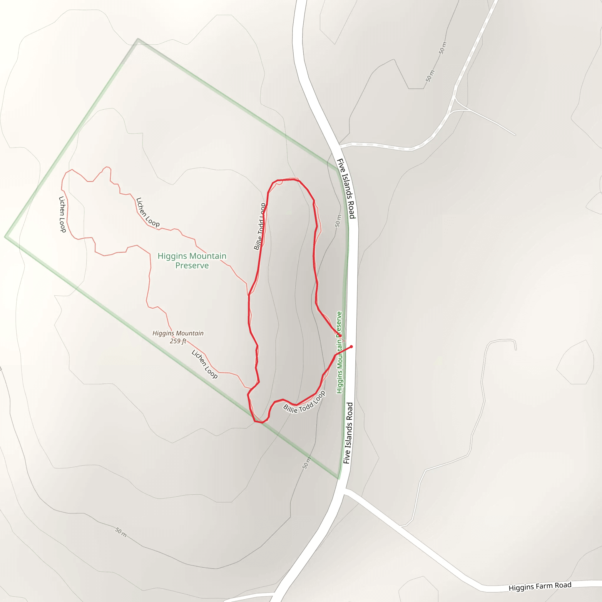 Five Islands Road Loop mobile static map