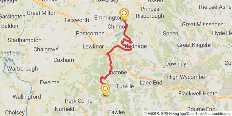 Seven Shires Way stage 9 Map