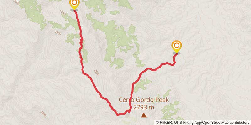 Lowest to Highest Route stage 9 Map
