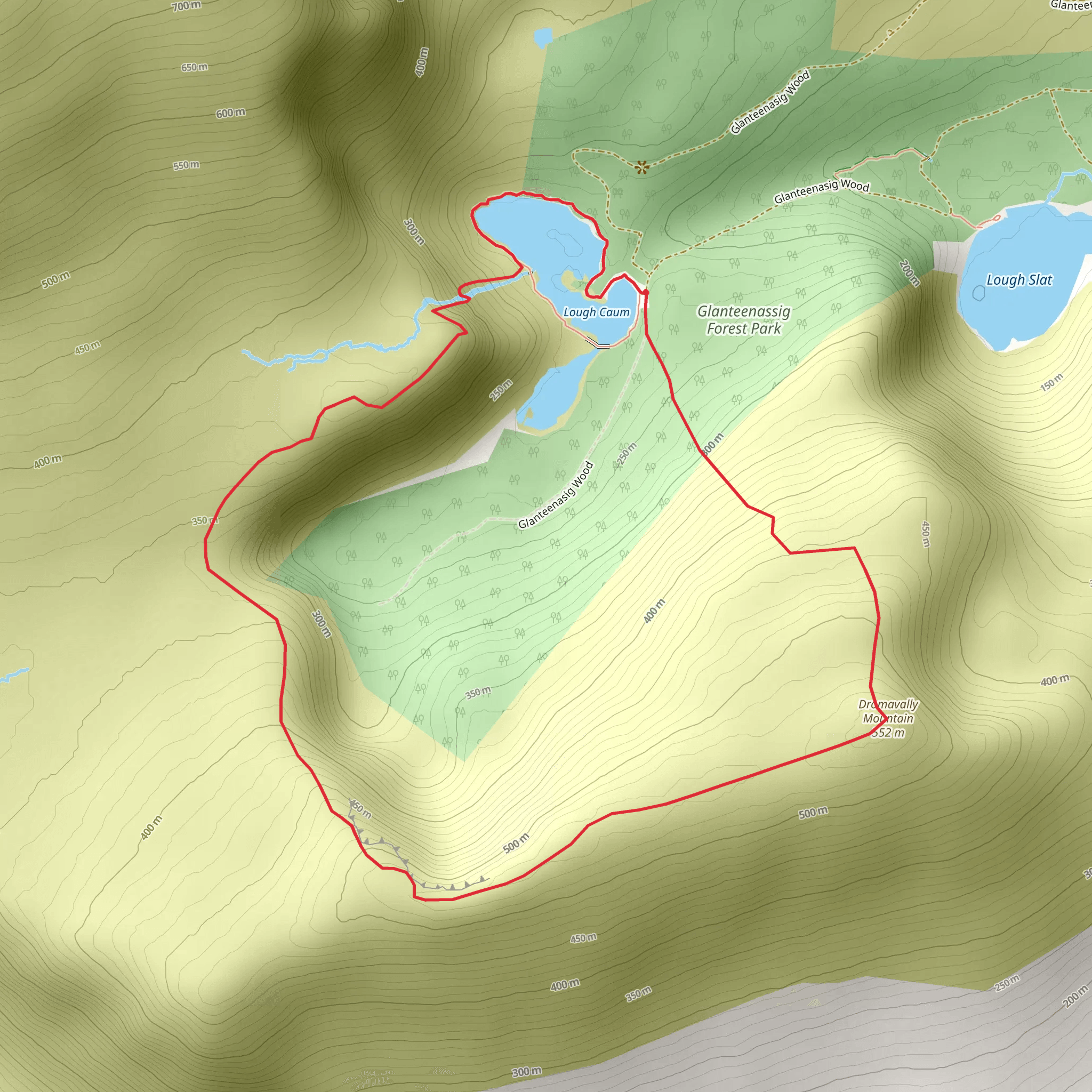 Dromavally Mountain mobile static map