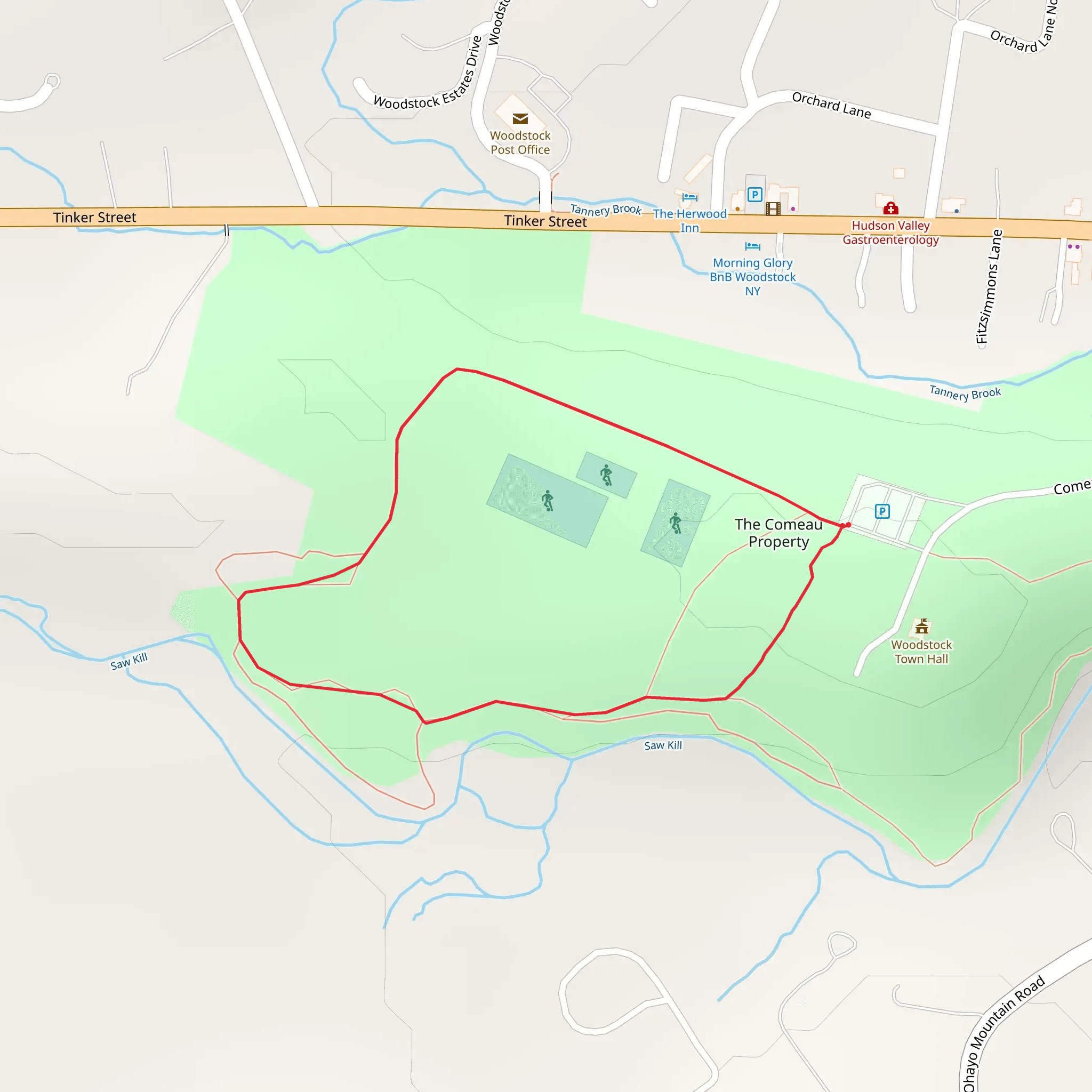 The Comeau Property Loop mobile static map