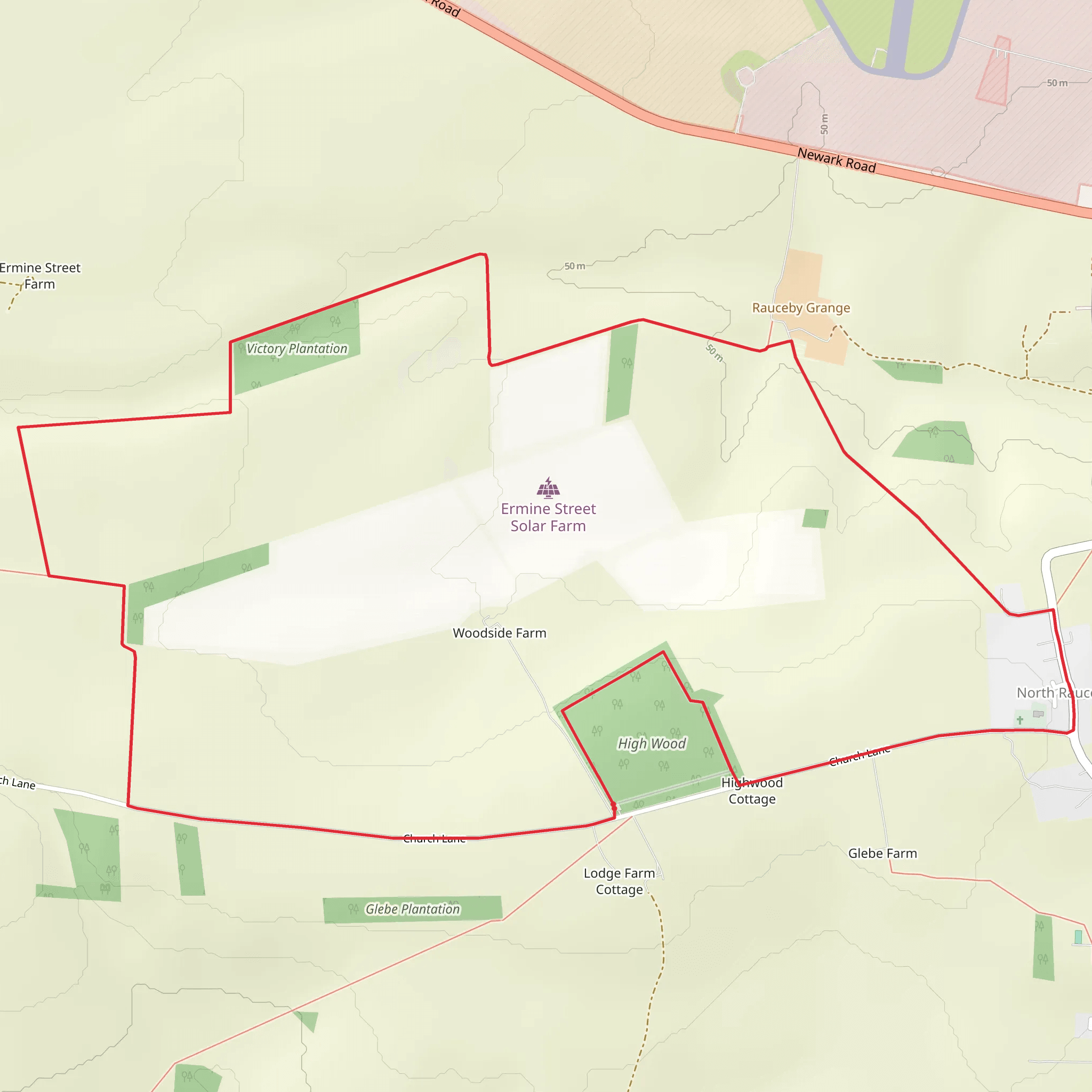 Victory Plantation and High Wood mobile static map
