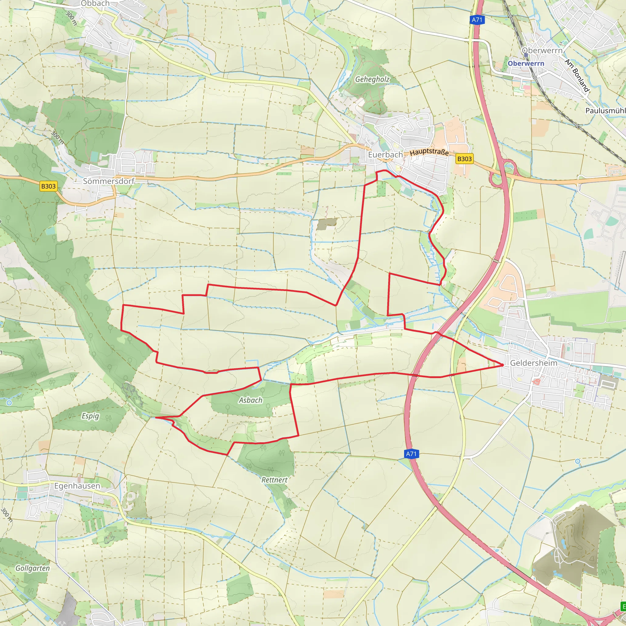 Geldersheim Loop mobile static map