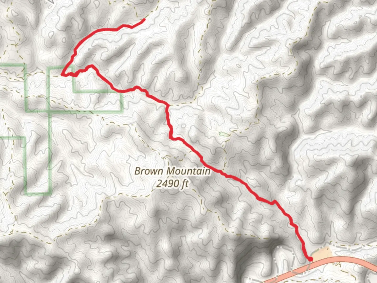 An image depicting the trail Cable Corral Road Out and Back and its surrounding area.