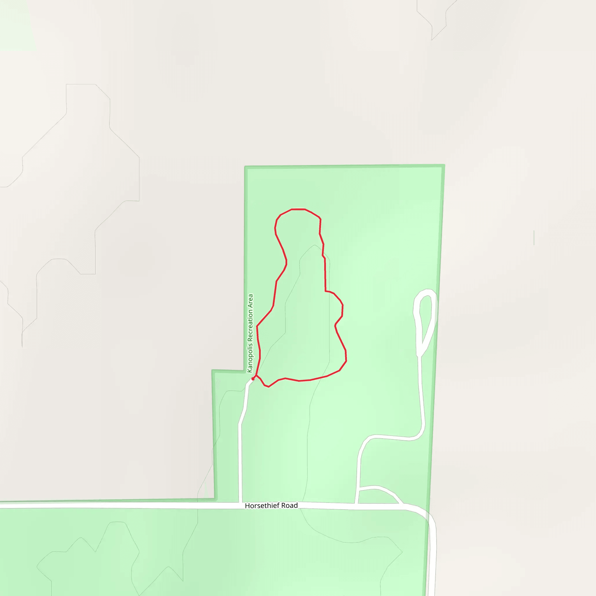 Horsethief Road Loop mobile static map