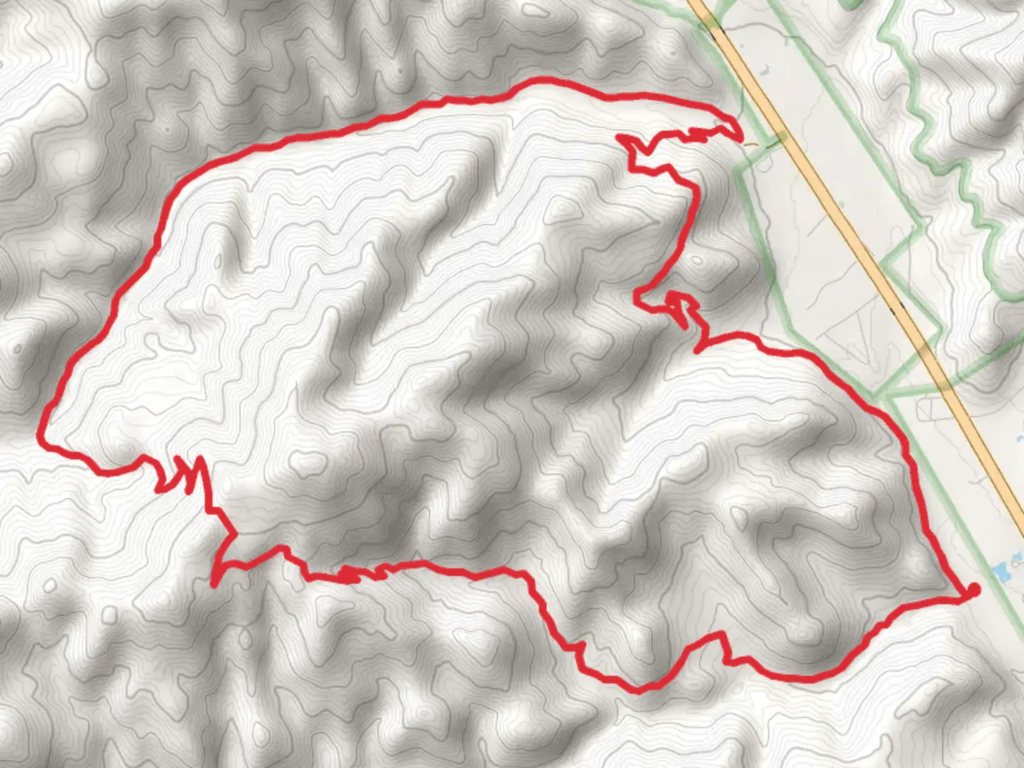 An image depicting the trail Fox Creek, Oregon Gulch and Chocolate Gulch Loop and its surrounding area.