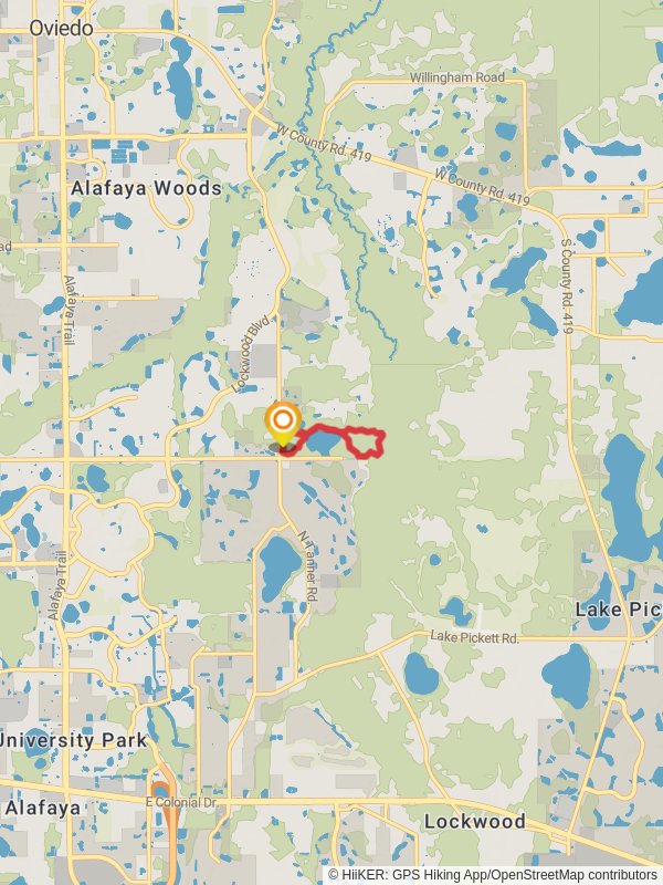 Econ River Wilderness Area Loop mobile static map