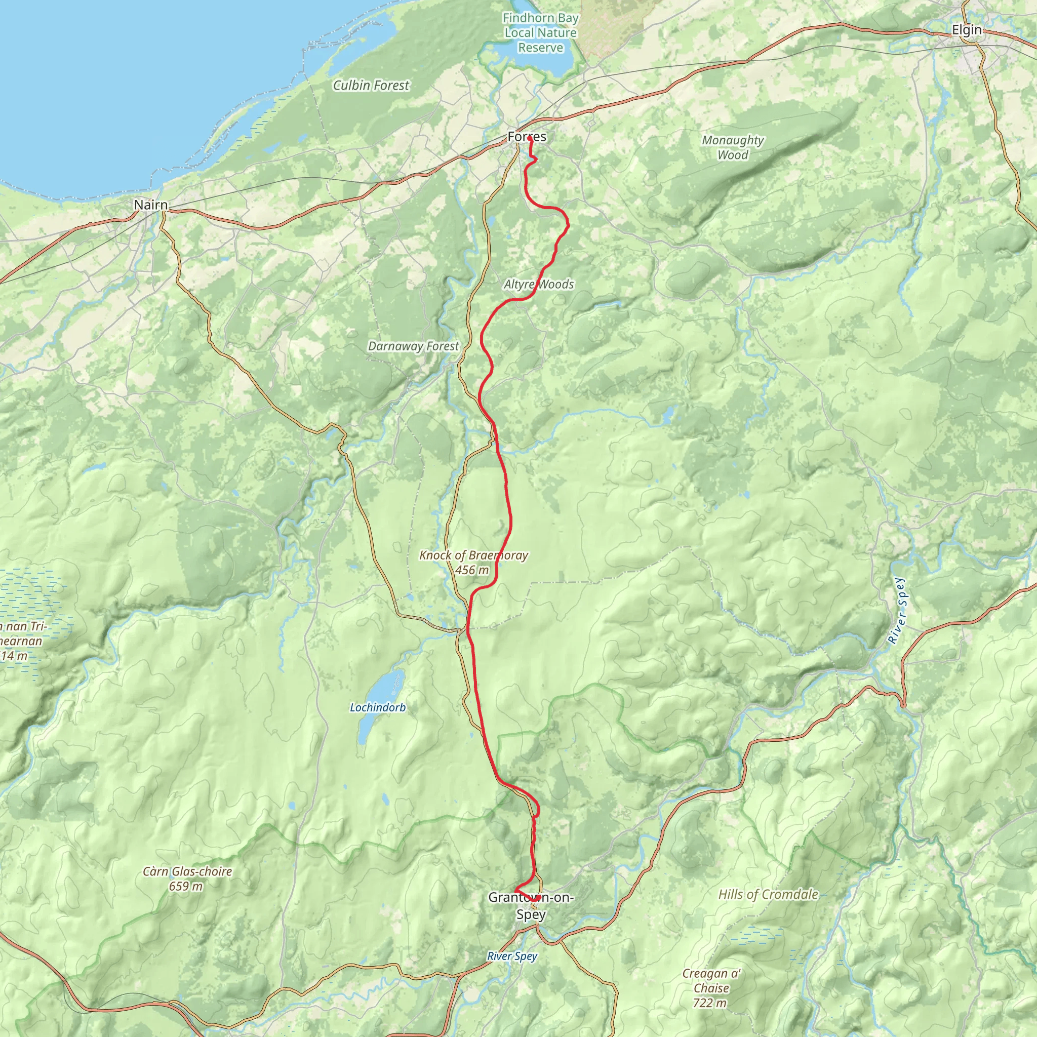 Dava Way mobile static map