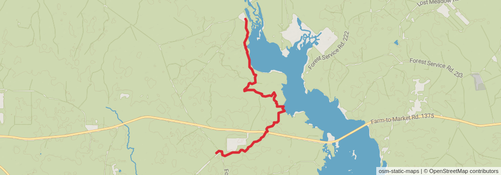 American Perimeter Trail - Texas Primary stage 83 Map