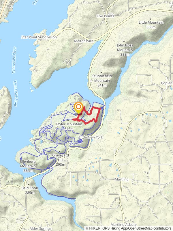 Lick Skillet, Meredith and Golf Course Loop Trail