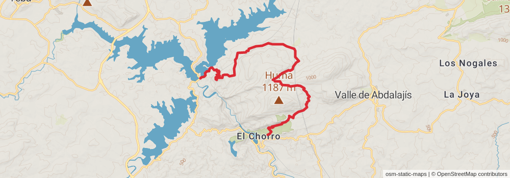 GR 249 Gran Senda de Málaga stage 21 Map