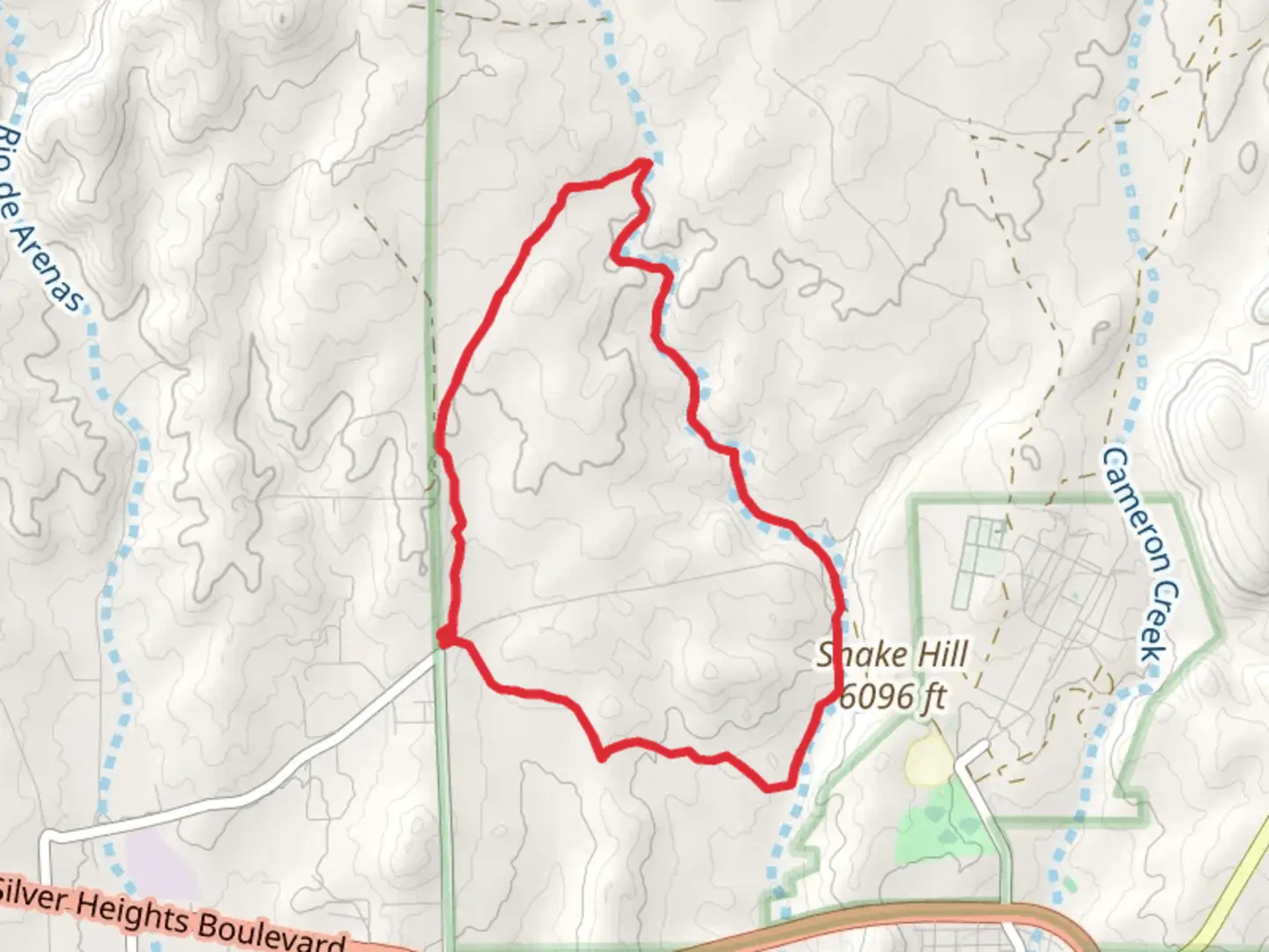 An image depicting the trail Cross Country and Twin Sisters Loop Trail and its surrounding area.