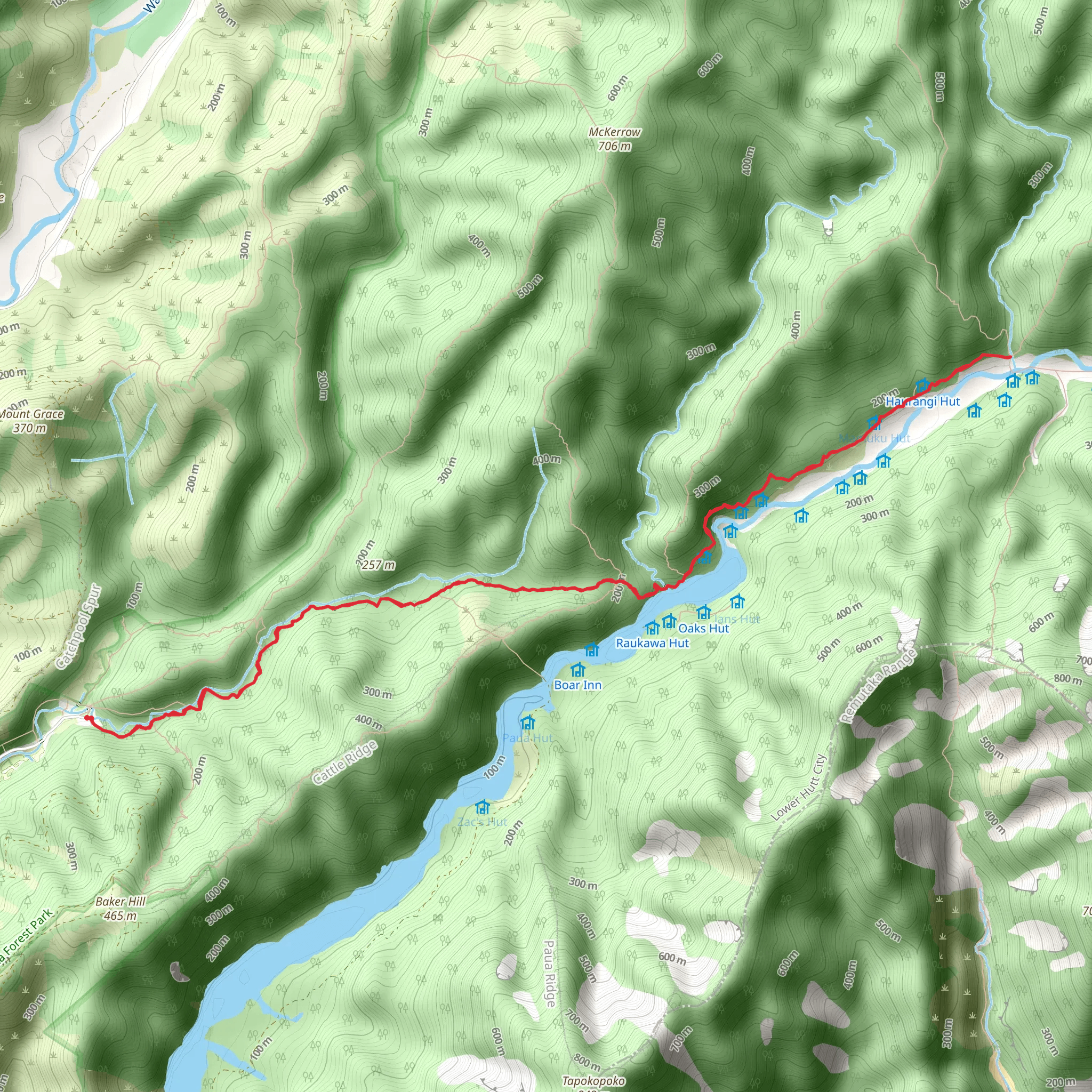 Big Bend Track mobile static map