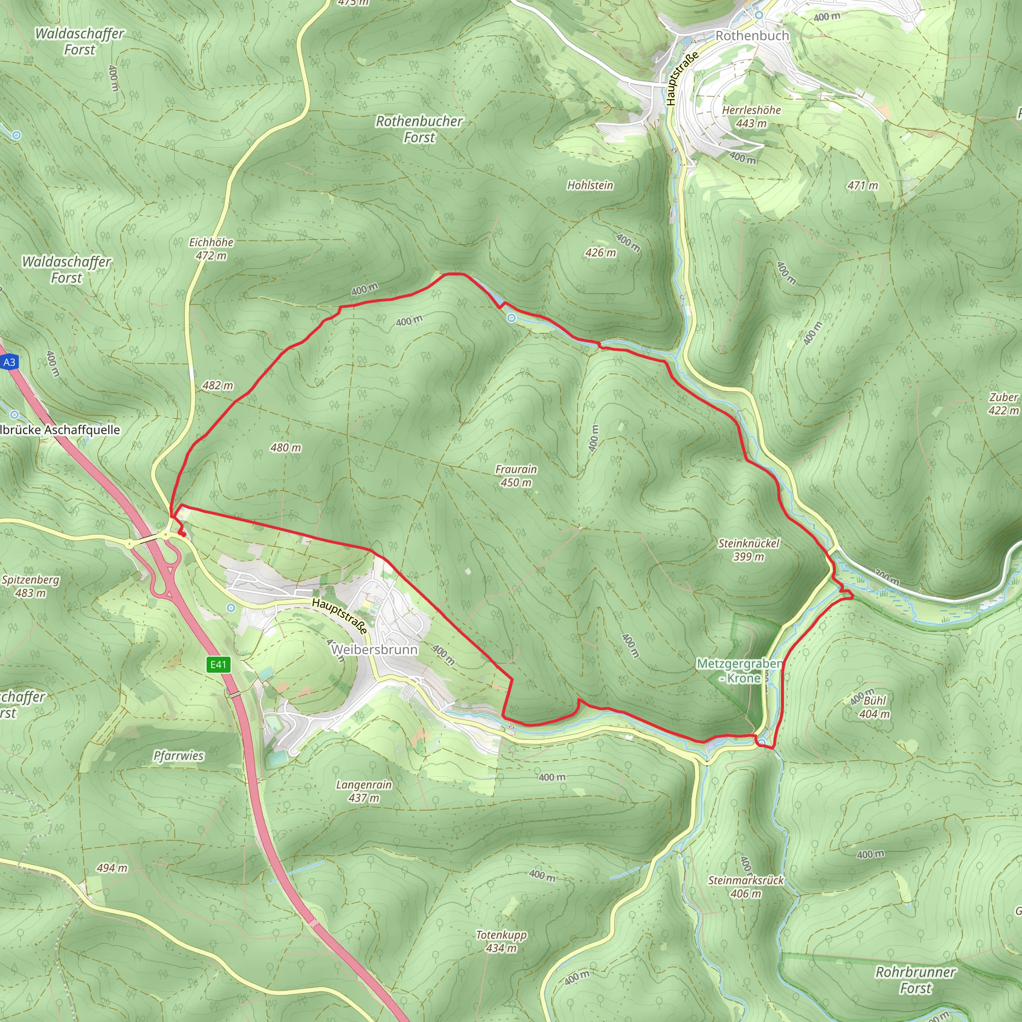 Rothenbucher Forst Loop mobile static map