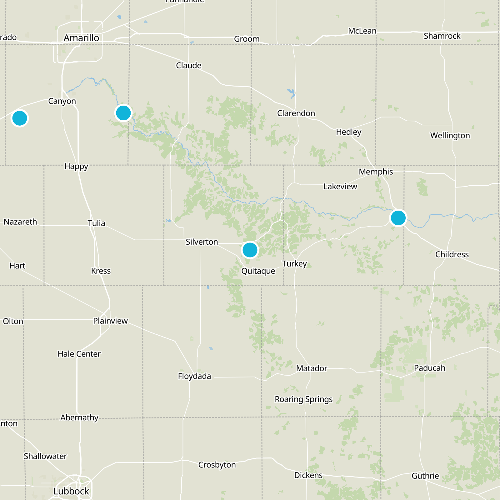 Briscoe County Static Map