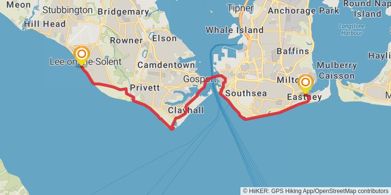 Hampshire Loop stage 2 Map