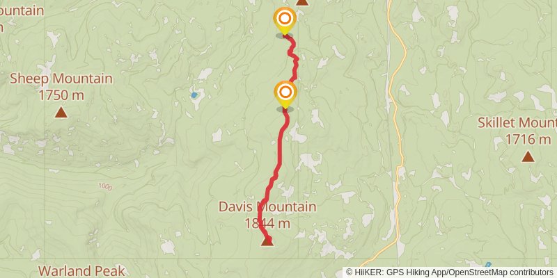 Davis Mountain Trail stage 2 Map
