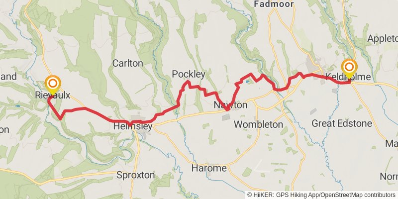 Vale of Pickering Loop from Kirkham Priory stage 4 Map
