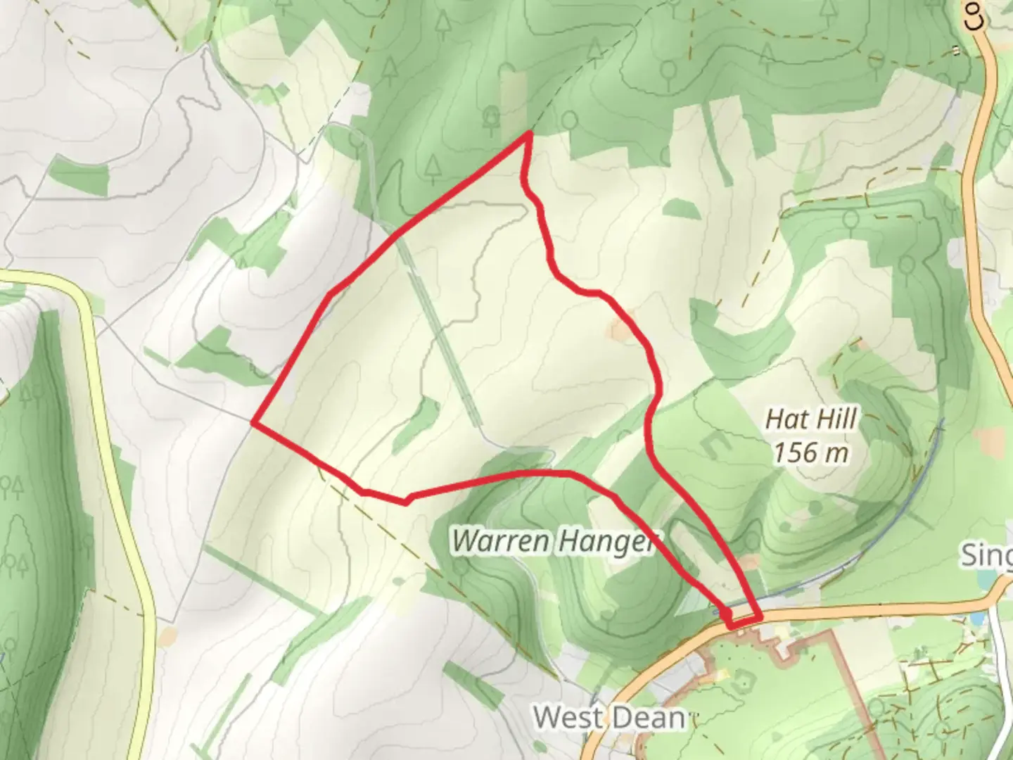 An image depicting the trail West Dean Country Park Loop and its surrounding area.