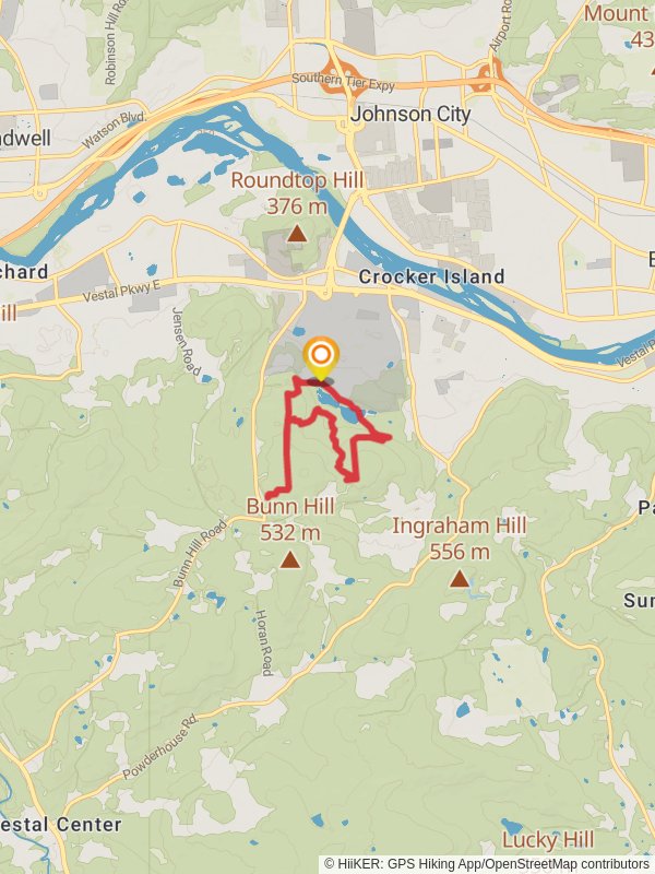 Harpur Pond Loop mobile static map