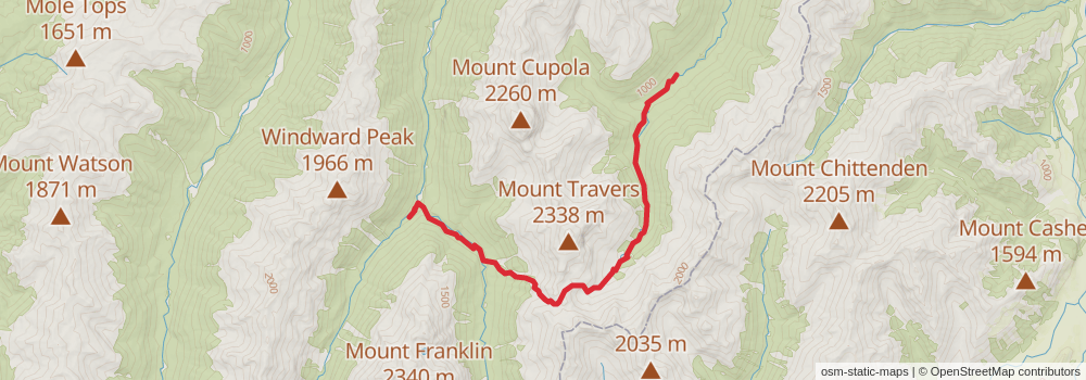 Te Araroa South Island stage 18 Map