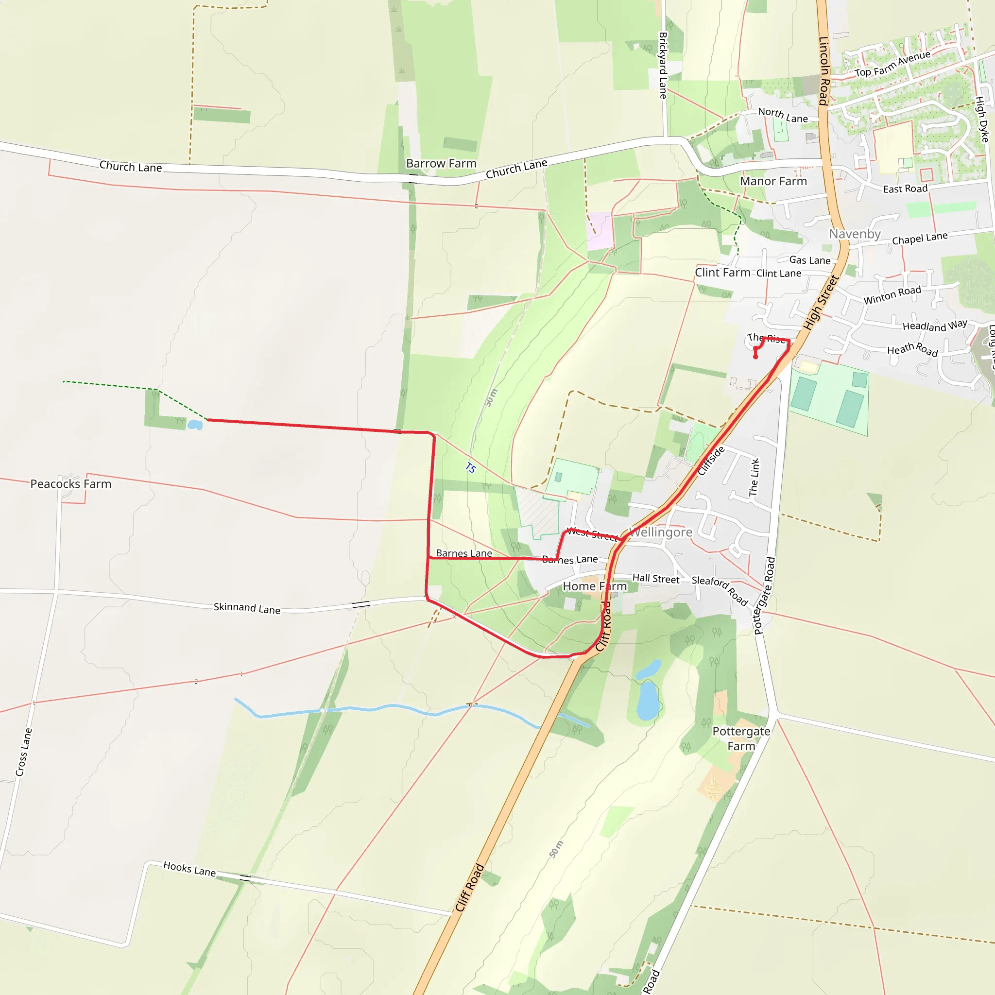 Wellington Walk mobile static map