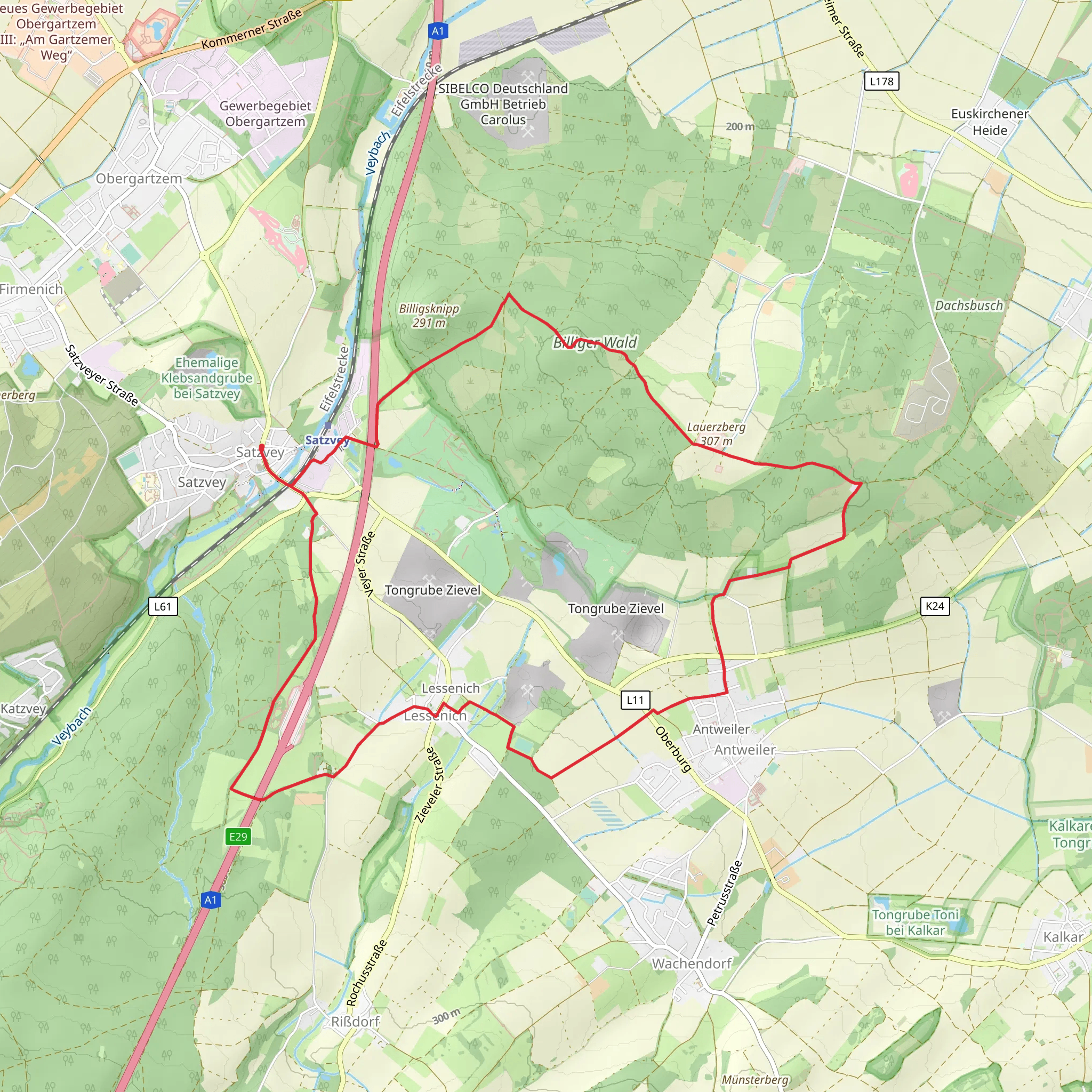 Satzvey Rundweg mobile static map