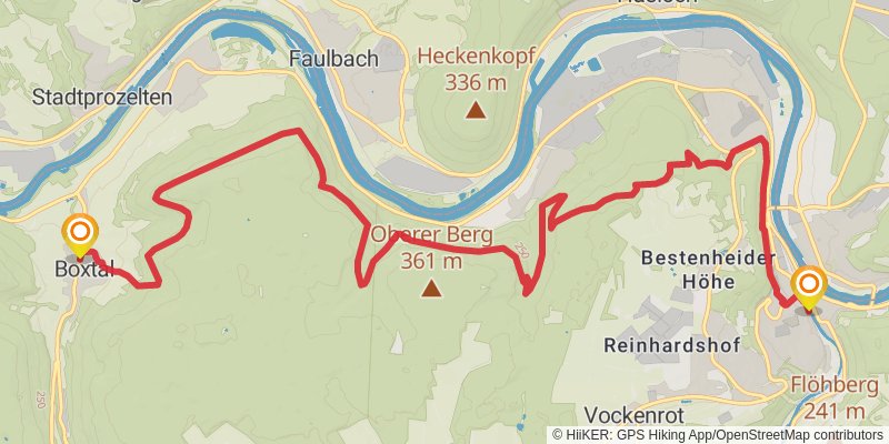 Panoramawanderweg Taubertal stage 7 Map