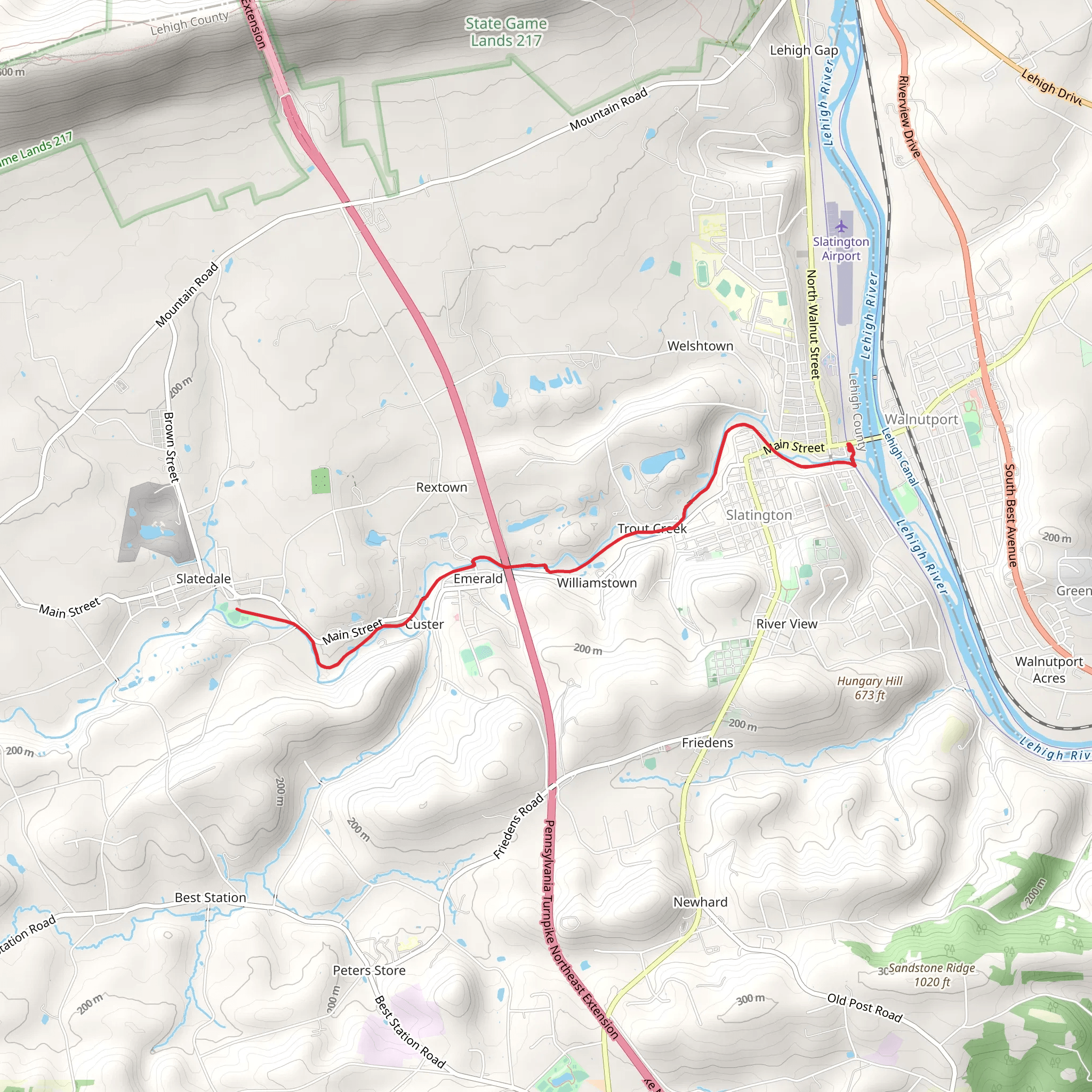 Slate Heritage Trail mobile static map