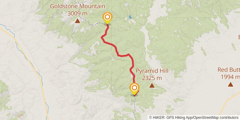 Continental Divide Trail - Montana And Idaho stage 24 Map