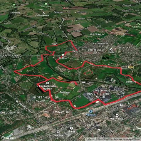 Gagelmansveentje via Bruggenbelt Weg and Overijssels Havezatenpad Loop