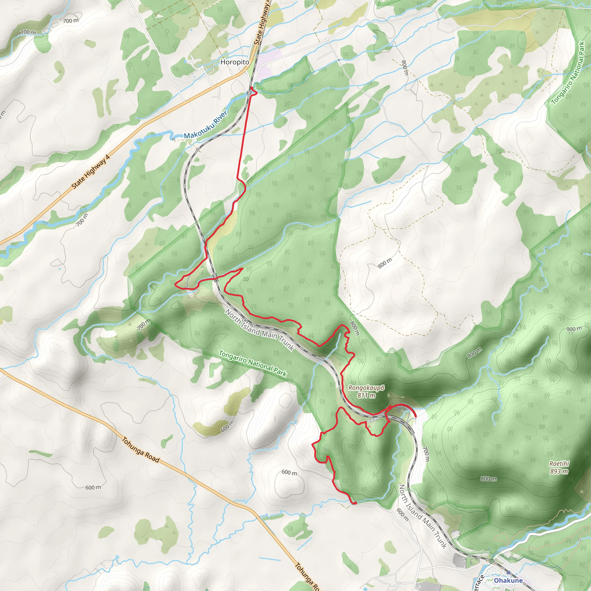 Ohakune Old Coach Road mobile static map