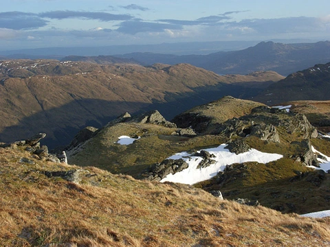 An image depicting the trail Crianlarich Hills Loop from Crianlarich and its surrounding area.