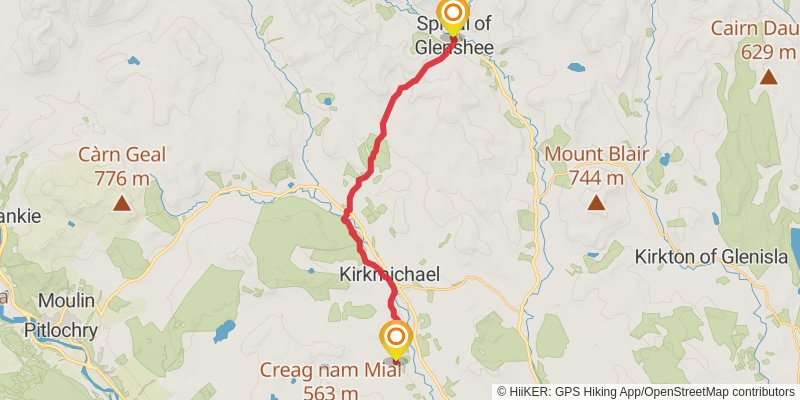 Cateran Trail stage 2 Map