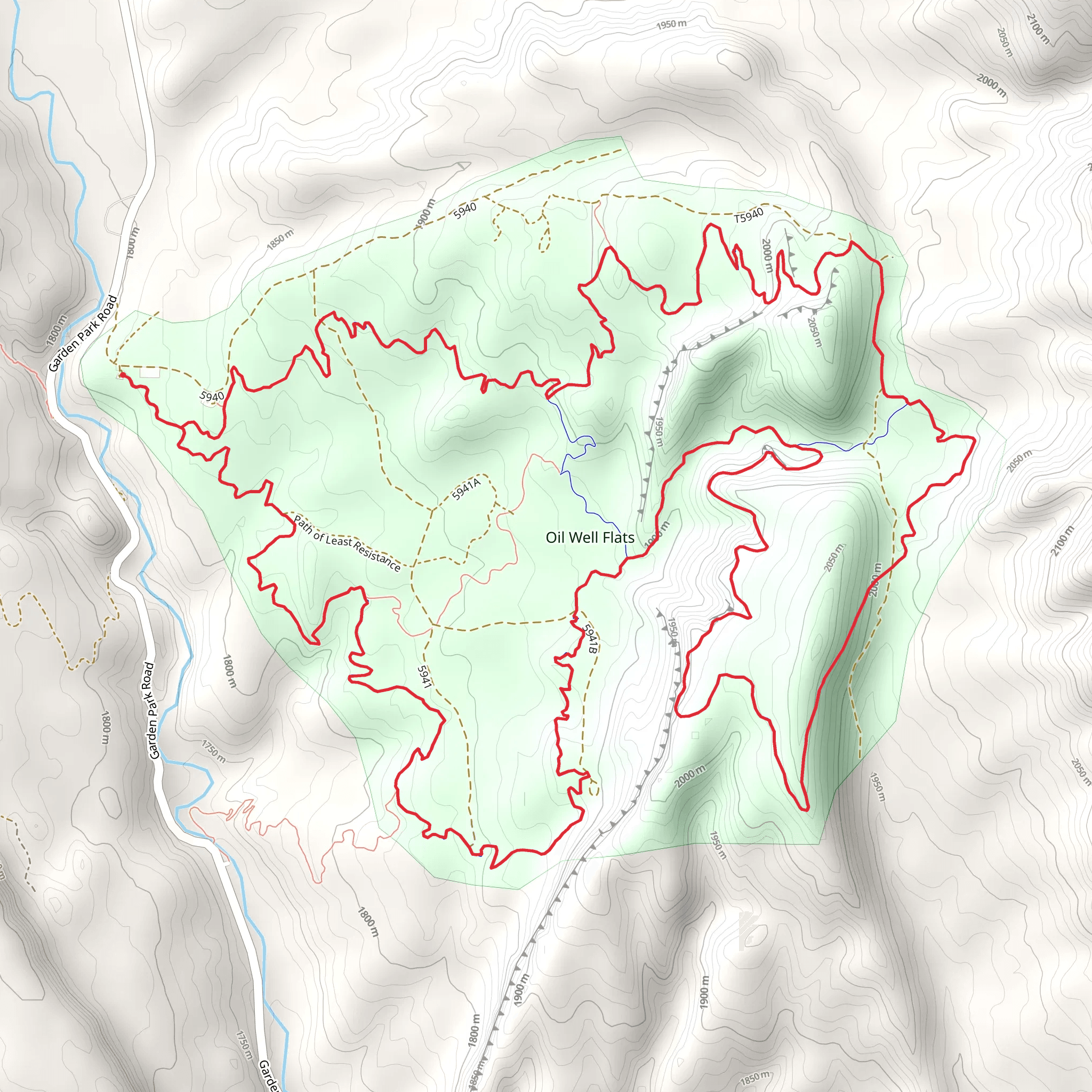 Fracture, Island In The Sky and Tetonic Shift Loop mobile static map
