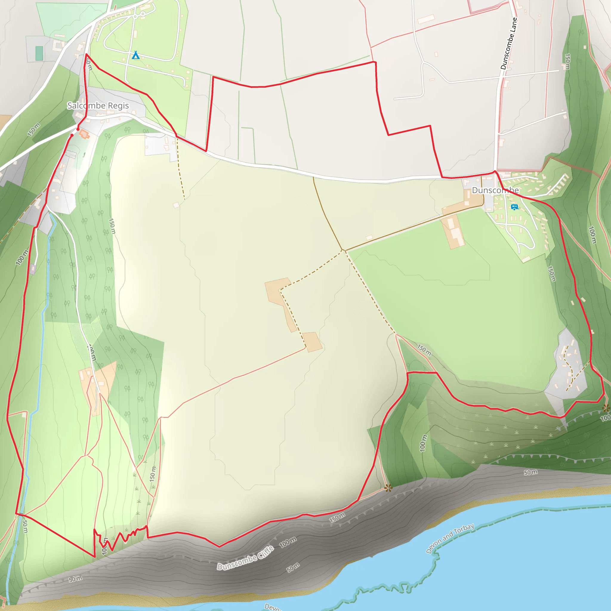 Sunscombe Coppce and Combe Wood Farm Loop mobile static map