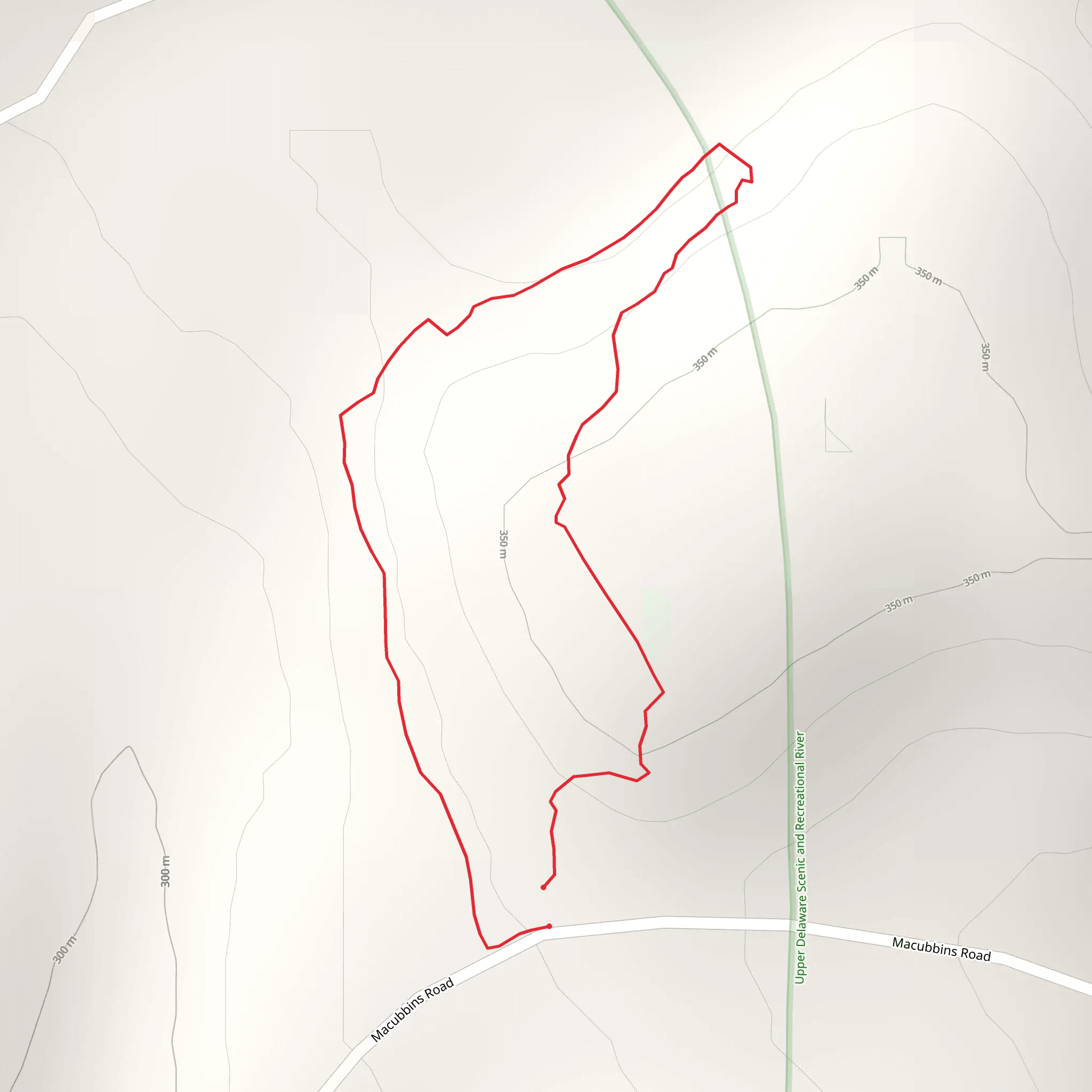 Damascus Forest Loop mobile static map