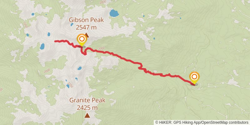 Long Canyon Trail stage 2 Map