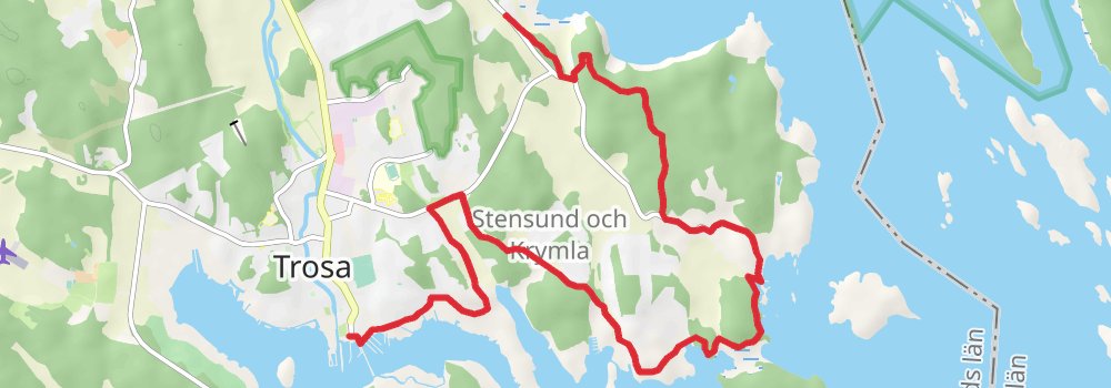 Sörmlandsleden Trail stage 28 Map
