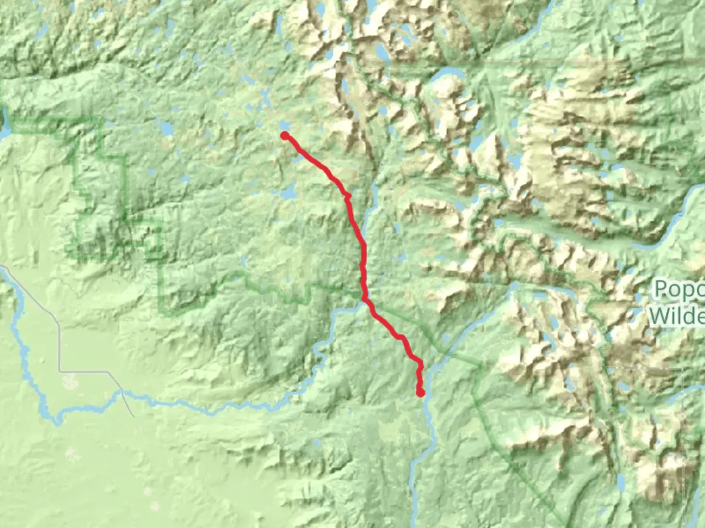 An image depicting the trail Boulter Lake via Highline Trail and its surrounding area.