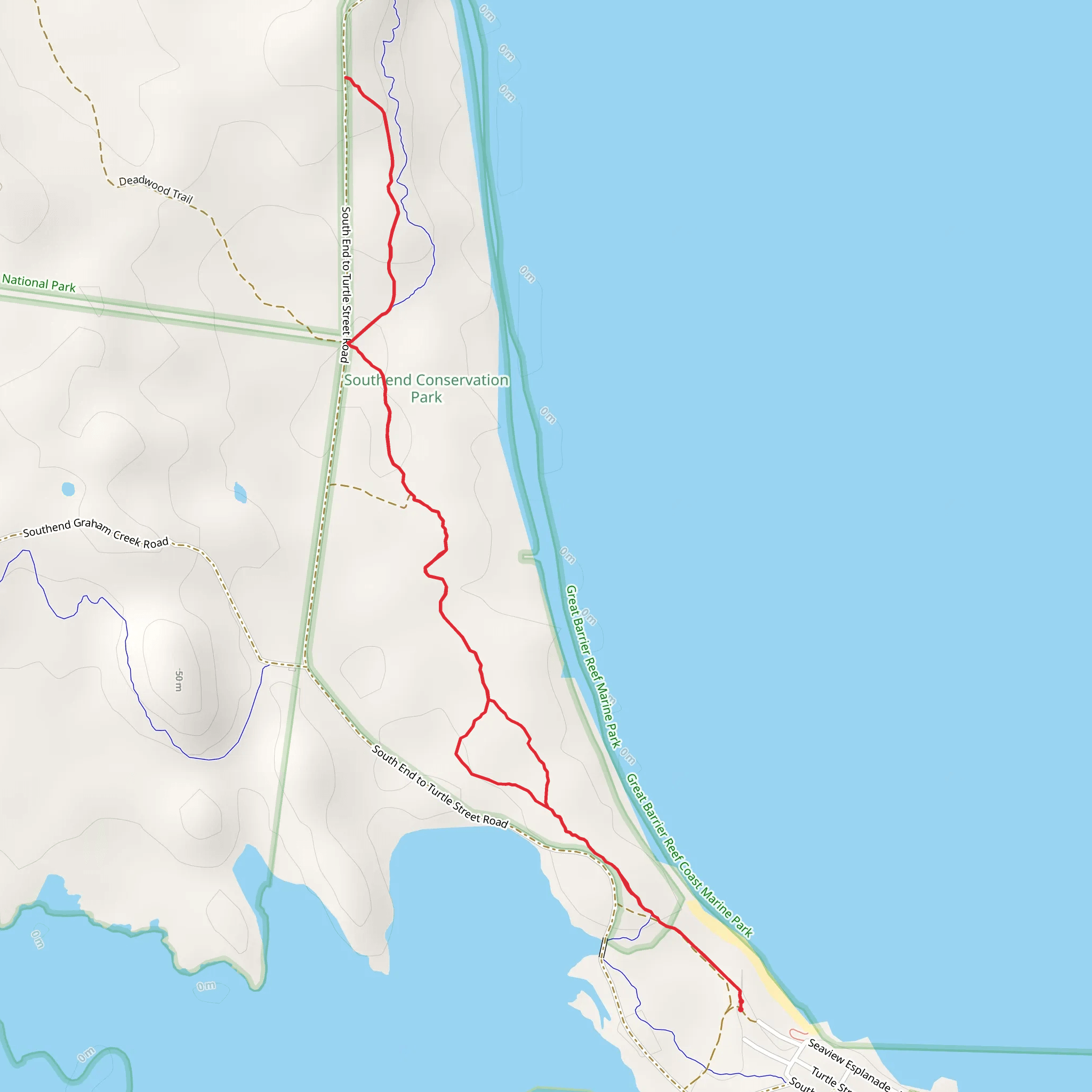 Connor Bluff Trail mobile static map